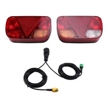 12V Trailer Tail Light Rear Stop Brake Fog Light Signal Lamp Wiring Harness 5 Core Cable for Car Truck Caravan Lorry Van