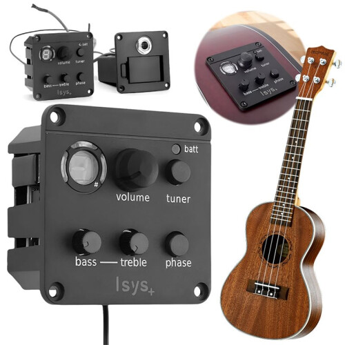 Akustisk Gitarrpickup för Fishman ISYS+ EQ Mic Blend Preamp System Justerbar Akustisk Gitarrförstärkare 1