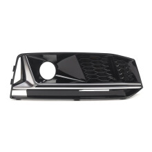 Chrome Front Bumper Fog Light Cover Fog Light Bezel Grille for  A4 B9 Sports Style 2016-2018 Right 8W0807682G