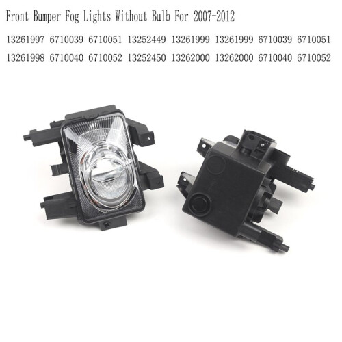 1Pair Front Bumper Fog Lights Without Bulb for   Astra H 2007-2012 2