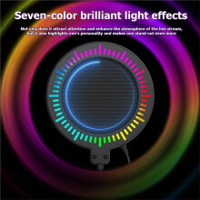 Flexibler Windschutzscheiben-Schallschutz für Mikrofone, Schalldichtes Gehäuse, Farbige Lichteffekte, RGB-Blendschutzfilter