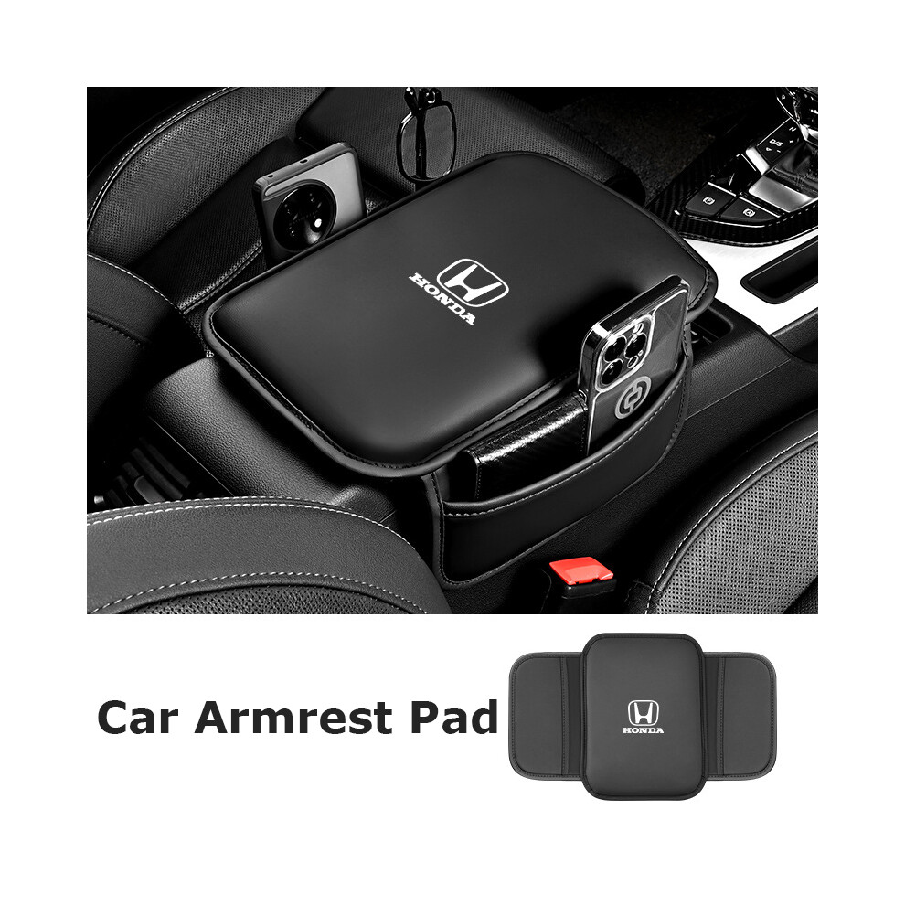 Car Armrest Pad Center Console Box Pad Protector For Honda Black 4069369445880