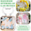 Pacote com 30 Presilhas Grandes para Arco de Balões, em Plástico Transparente, com Mola, 8,9 cm (3,5 Polegadas), Resistentes, para Kit de Arco de 5