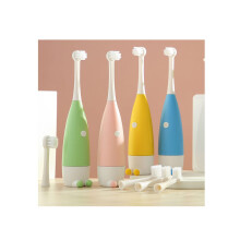 Kids Electric Toothbrush with Soft Gentle Bristles, 2 Brush Heads, Battery Powered, for Children Ages 3 and Up