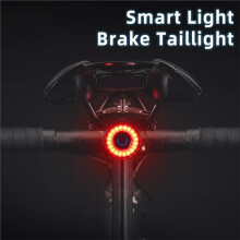 ROCKBROS Brake Bicycle Tail Light MTB Road Seatpost Saddle Bike Rear Light Waterproof USB Charging Cycling Taillight