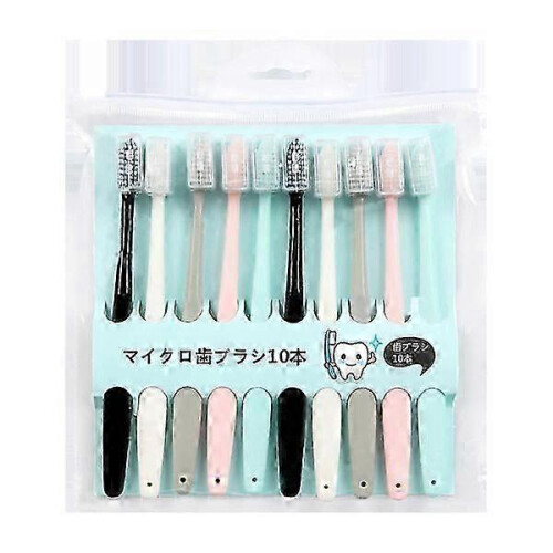 10-Pack Korean Macaron Toothbrushes