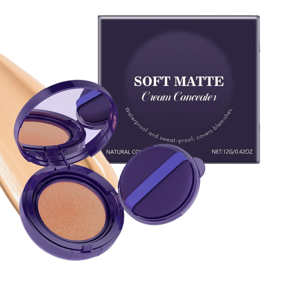Full Coverage Waterproof Under Eye Concealer for Women, Long Lasting Sweatproof Matte Finish Hydrating Formula