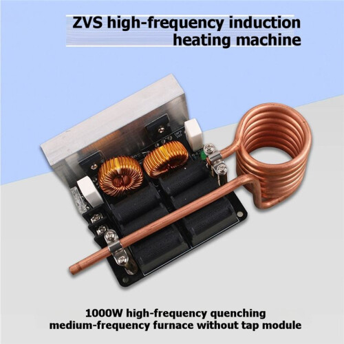 Induction Heater Kit, 12-48V Low Voltage Flyback Driver Board with Cooling System for Metal Melting, DIY Heater Module 2