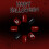 Halloween Press on Nails Short Square Spider Web Design Dark Red Black Glitter Reusable 24Pcs 3