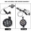 LED Long Arm Adjustable Multipurpose Worklight with Screw Fixation for Lathe CNC Milling Machine 7W 24V 5
