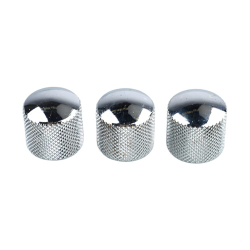 Silver Electric Bass & Guitar Volume Control Knobs 3Pcs Tuning Potentiometers 1