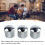 Silver Electric Bass & Guitar Volume Control Knobs 3Pcs Tuning Potentiometers 3