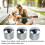 Silver Electric Bass & Guitar Volume Control Knobs 3Pcs Tuning Potentiometers 4