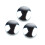 Silver Electric Bass & Guitar Volume Control Knobs 3Pcs Tuning Potentiometers 6