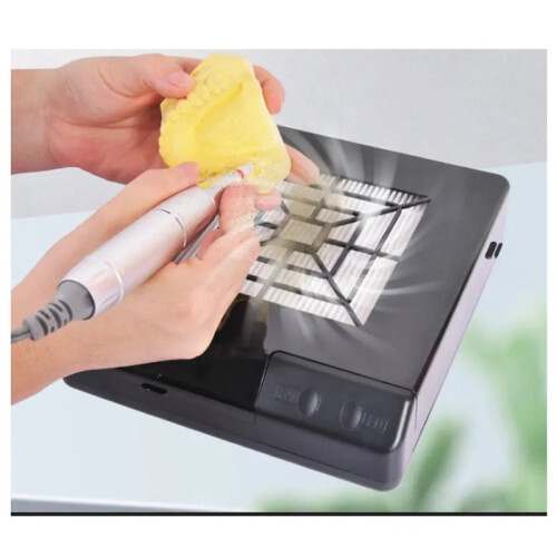 Portable  Smoke Absorber with LED Light, Efficient Dust Suction Machine for Nail Salon,Soldering EU Plug 2