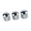 Silver Electric Bass & Guitar Volume Control Knobs 3Pcs Tuning Potentiometers 15