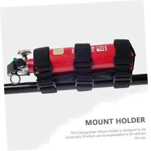 Fire Extinguisher Holder with Adjustable Strap for Car Trunk Secure Vehicle Mounting Quick Access 2