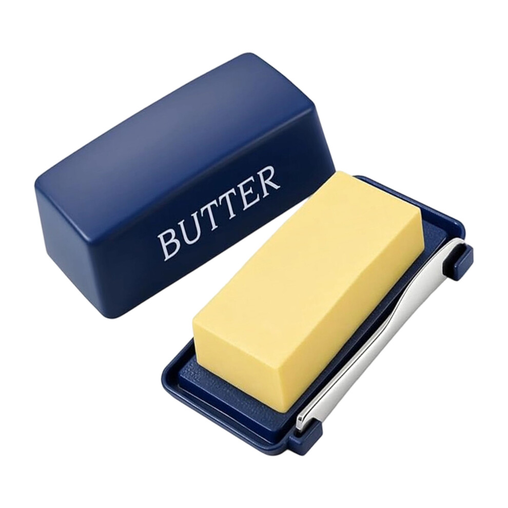 Refrigerator Safe Butter Container Contains For-Deep Blue 7704001150513
