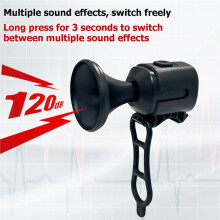 Electric Bike Horn Anti Theft Alarm 120dB Loud Bicycle Horn Mountain Road Cycling Horn Bike Accessories