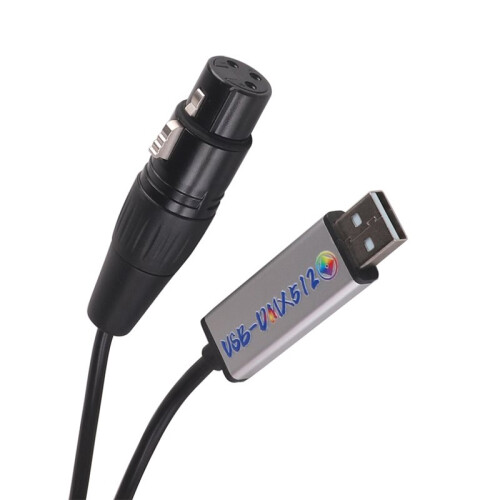 USB to DMX512 Interface Adapter LED for DMX Computer PC Stage Lighting Controller Dimmer 1.0M 1