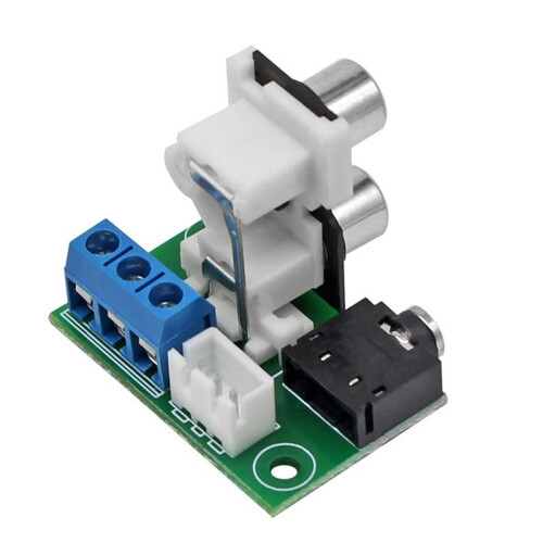 Audio Input Output Adapter Board 3.5 mm Earphone Jack Audio Socket and RCA to 2.54 mm 3pin PCB Adapter Board No Cable 2