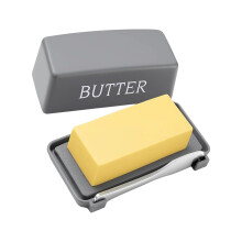 Refrigerator Safe Butter Container Contains For-Gray