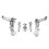 Motorcycle Driver Footpegs Footrests Bracket for  RS660  660 2021-2025 6