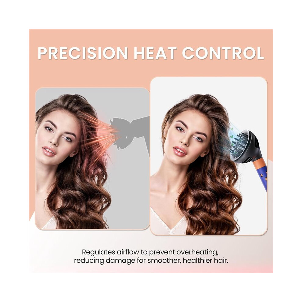Upgraded Diffuser Wave Curl for  Airwrap HS09/Co-Anda2x , Attachment Diffuser Nozzle Dome and Diffuse Modes