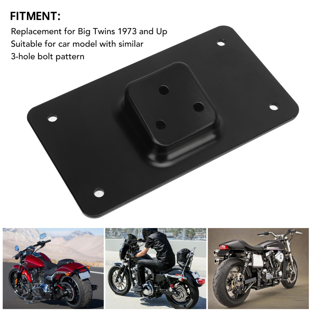 Steel Laydown License Bracket Big Twins 7055741634390