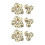 30PCS Beige 16MM Plastic Dice Set for Board & Math Games 3