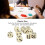 30PCS Beige 16MM Plastic Dice Set for Board & Math Games 4