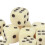 30PCS Beige 16MM Plastic Dice Set for Board & Math Games 6