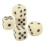 30PCS Beige 16MM Plastic Dice Set for Board & Math Games 9