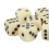 30PCS Beige 16MM Plastic Dice Set for Board & Math Games 10