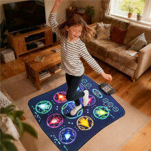Dance Mat for Kids,Light  Music Dance Pad,Dancing Mat with Scoring Adjustable Volume Interactive Game for Girls Boys