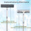56 Inch Window Cleaning Kit with Extension Pole, 2in1 Bendable Head Squeegee for  Windows 3