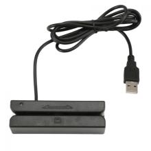 Lector de tarjetas de banda magnética USB MSR90, lector de tarjetas de 3 pistas, mini lector magnético Hi-Co para PC USB