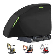 Minigraafmachinehoes 800-1600 kg, waterdichte ritssluiting voor Bobcat E20, Takeuchi ViO17, UV-, stof- en sneeuwbescherming