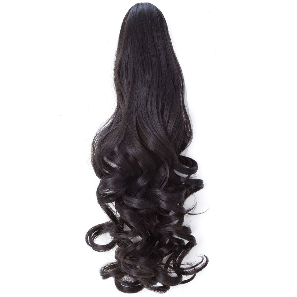 Dachuang Beauty (Natural Black) Long Curly Ponytail Hair Extensions For Women