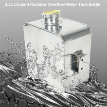 2.5L Universal Coolant Radiator Overflow Expansion Tank Reservoir Recovery Water Tank Bottle for Car Truck Boat