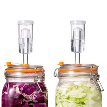 Advanced Fermentation Kit, 1.5 Liter Glass Jars with Weights and Airlocks for Sauerkraut, Wine, and More, Pack of 2