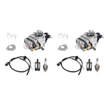 2X Motorrad Vergaser Vergaser 15mm 2 Takt Vergaser für 43Cc 47Cc 49Cc 50Cc 52Cc Roller ATV Dirt Fahrrad Rasen Mäher