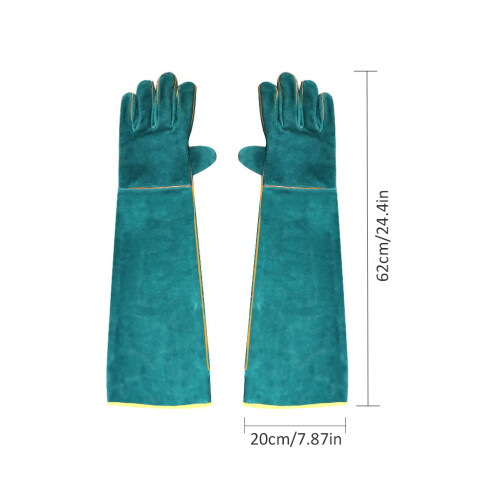 Lederhandschuhe Anti-Biss lang 62 cm 1