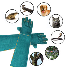 Lederhandschuhe Anti-Biss lang 62 cm