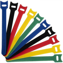 100 bridas para cables, bridas de nailon reutilizables, correas ajustables con cierre de velcro para organizar cables y cuerdas, 15 cm (5 co