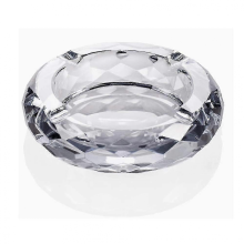 Elegant Crystal Glass Ashtray for Tobacco Use
