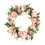 Spring Hydrangea Wreath35cm Rattan & Silk Pink Floral 1