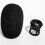 Microphone Foam Cover Windscreen Sponge Plastic Snap Inside for  Beta98 MX412 MX418 Gooseneck Table Microphone 6