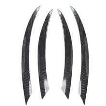Car Front Lip Spoiler Splitter Grille Air Vent Cover for W205 C180 C200L 2015-2018 Carbon Fiber Pattern