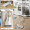 Flat Mop Squeeze Magic Microfiber Cloth Acarid Cleaner Floor Mop Hand Washing Squeegee Easy to Drain 6
